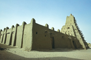 A grande mesquita de Timbuktu, 1989. Foto Margi Moss