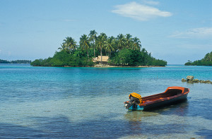 Vista de Munda, nas Ilhas Salomão. Foto Margi Moss